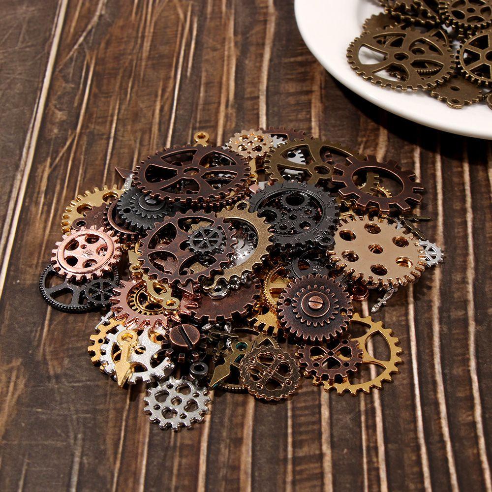 Phụ Kiện Làm Trang Sức Hình Bánh Răng Steampunk 10-50mm 100g OSIER1