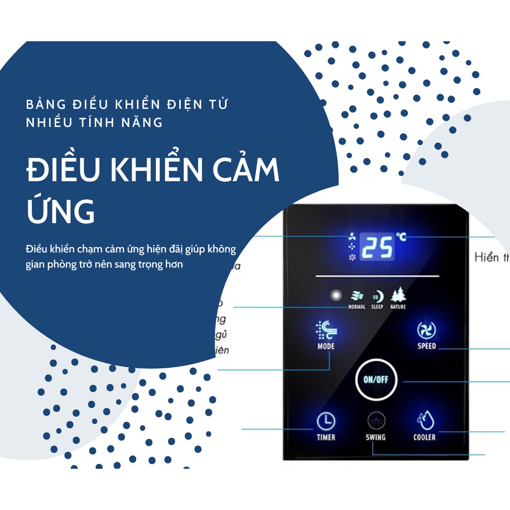 Quạt hơi nước Kachi MK158 dung tích 30L