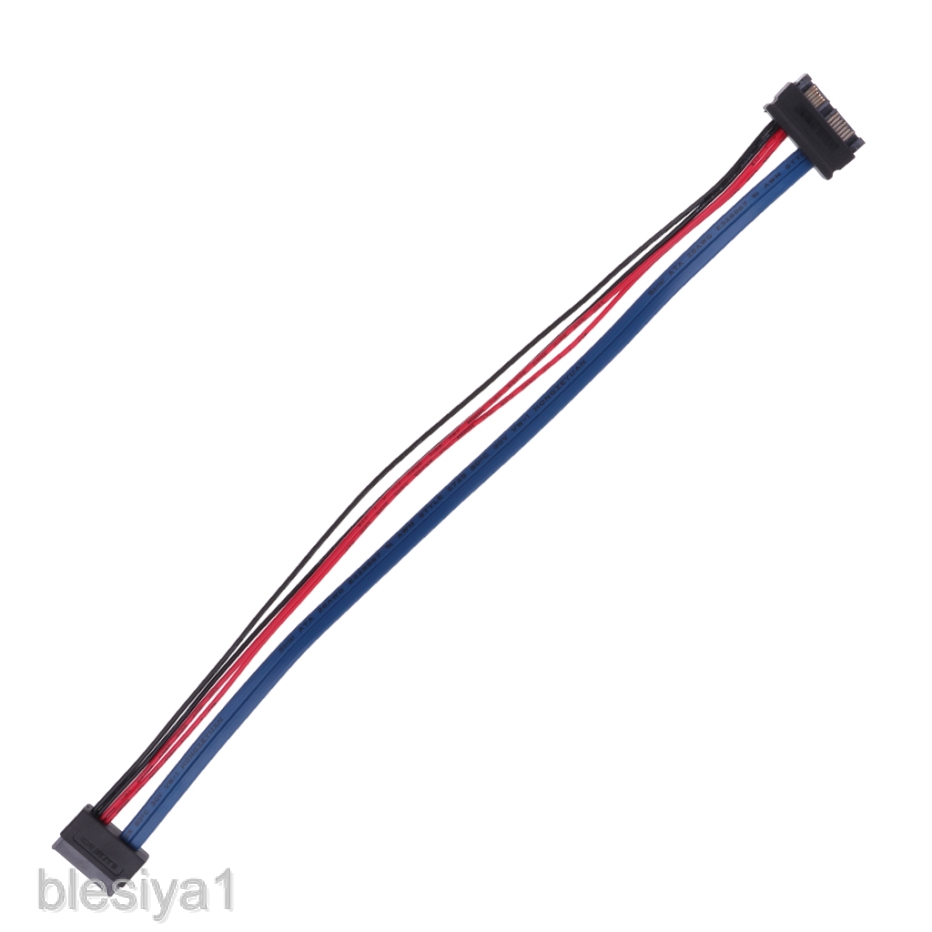 11.8'' SATA 13P Male Plug to SATA 7 + 6 Pin Female Cable Extension Line