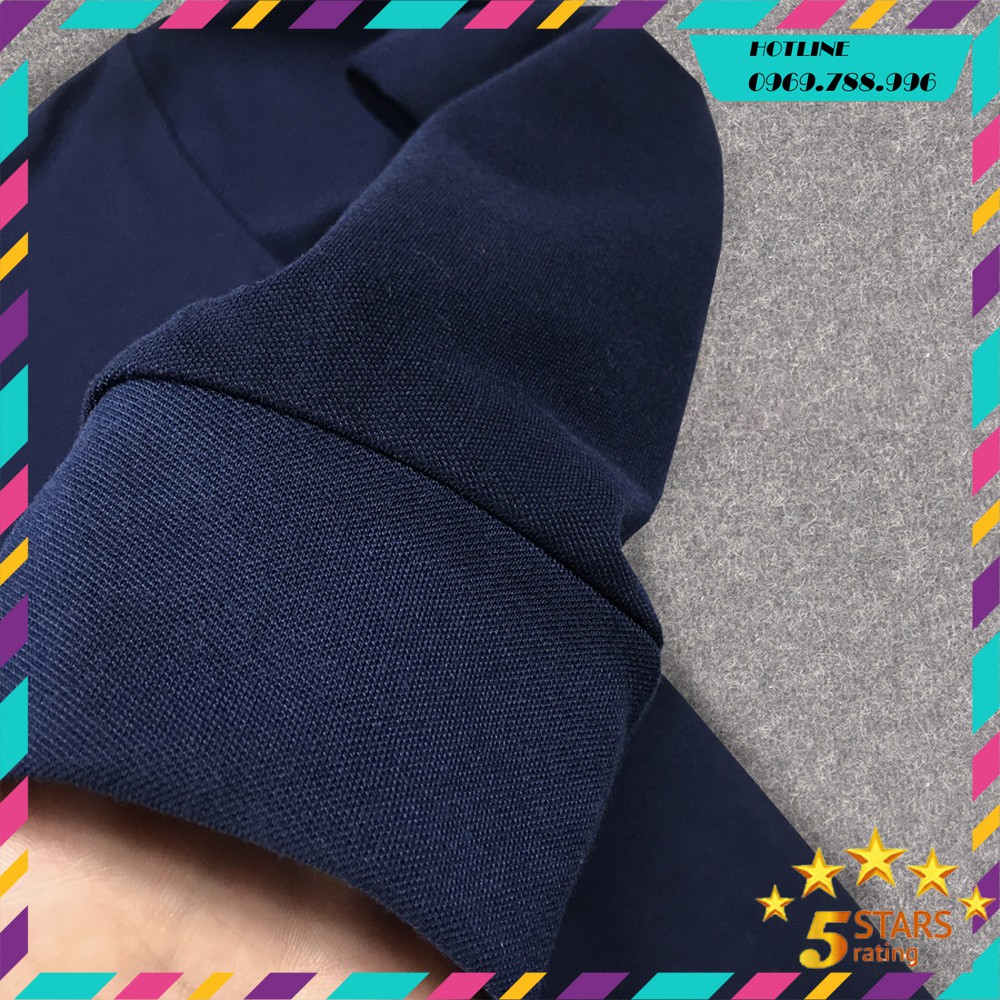 [Giảm giá 50%] - Áo POLO nam vải cá sấu cotton cao cấp, Logo thêu sắc nét, dài tay, cực sang trọng lịch lãm