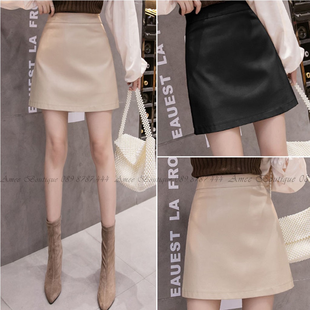 Chân Váy Chữ A, Lưng Cao Amee phong cách Hàn Quốc Có Quần Trong-CV07