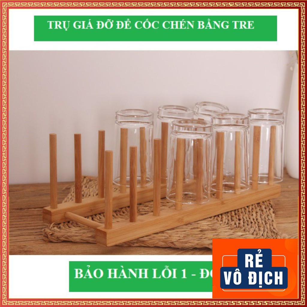 ✔️ Giá Derco Gỗ Tre Úp Cốc, Để Sách Decor Bằng Gỗ Tre Tự Nhiên Tinh Tế - Nhã Nhặn