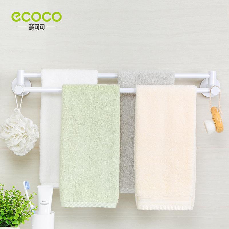 KỆ ĐỂ ĐỒ ĐA NĂNG DÍNH TƯỜNG NHÀ TẮM NHÀ BẾP,  THANH TREO KHĂN MẶT ECOCO E1906