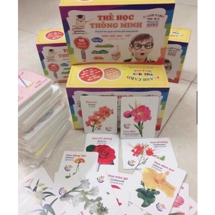 Thẻ học thông minh cho bé, Flashcard cho bé gồm 16 chủ đề cho bé thỏa sức khám phá
