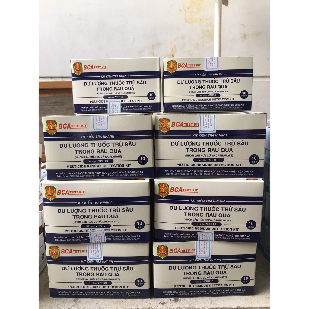 Test kiểm tra nhanh dư lượng thuốc trừ sâu trong rau củ quả VPR10