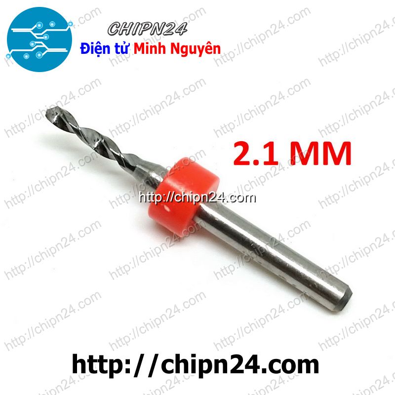 [1 CÂY] Mũi khoan mạch in CNC 2.1mm (Mạch điện tử, PCB)