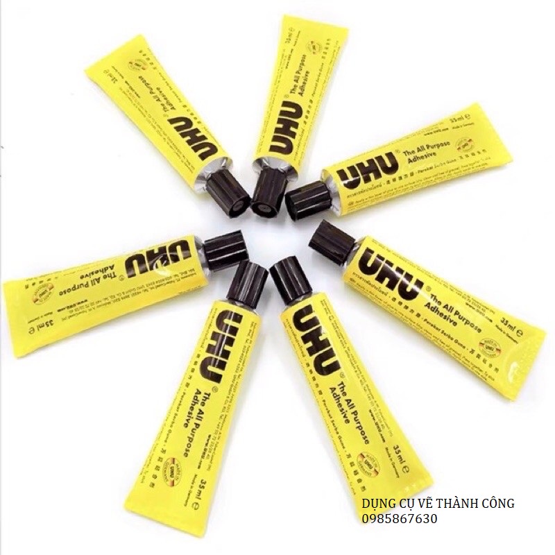 Keo UHU 35ml - Dán Gỗ, Mô hình, Vải, Nhựa, Da,..