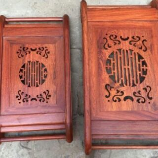 Khay ấm chén gỗ hương size 55