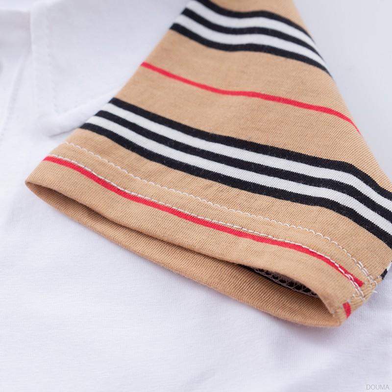 Bộ trang phục áo thun kẻ sọc + quần ngắn cho bé trai