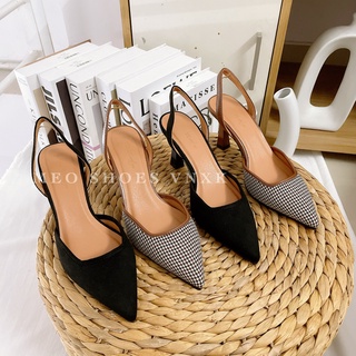 Giày cao gót mũi nhọn hở gót Slingback
