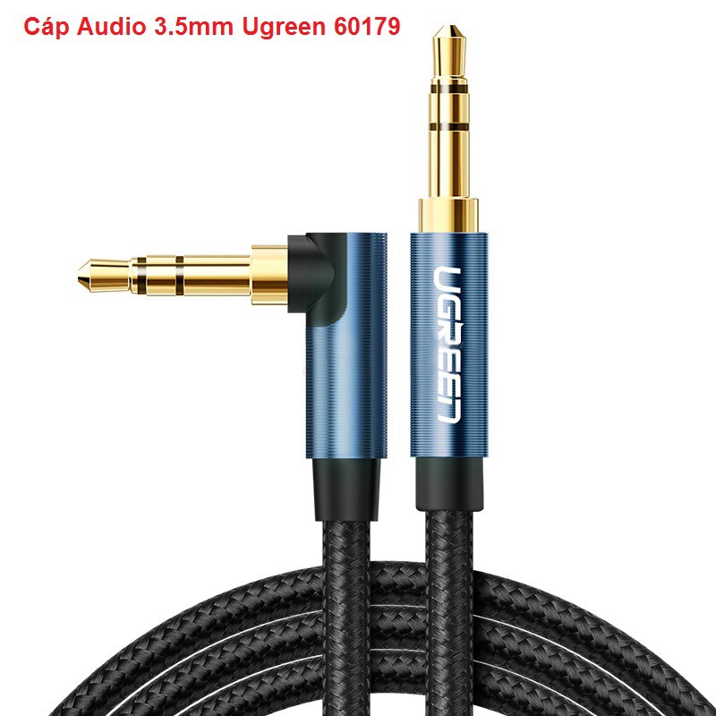 Cáp Audio 3.5mm (M/M) Ugreen 60179 (dài 1m)