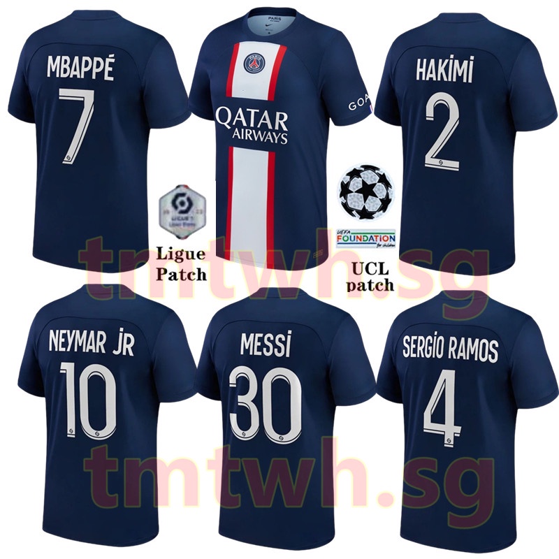 Áo Thun Đá Banh Tay Ngắn 2022-23 Paris Saint-Germain PSG Cho Nam