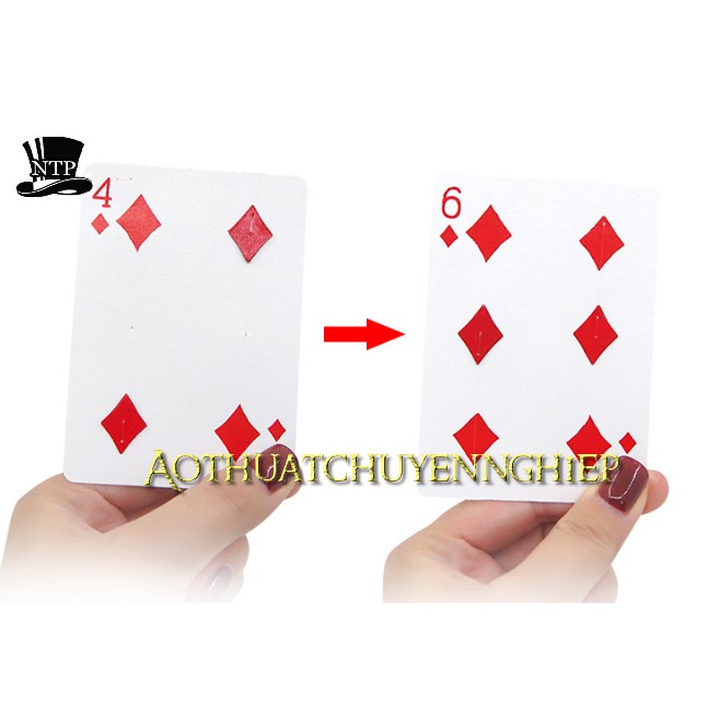 Ảo thuật bài hoán đổi 4 to 6 hàng nhập kết dây chuẩn xịn không đứt, mượt mà khi diễn
