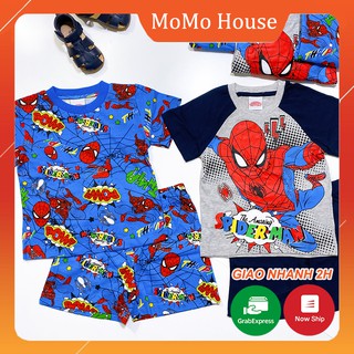 Bộ cộc tay bé trai hình spider man