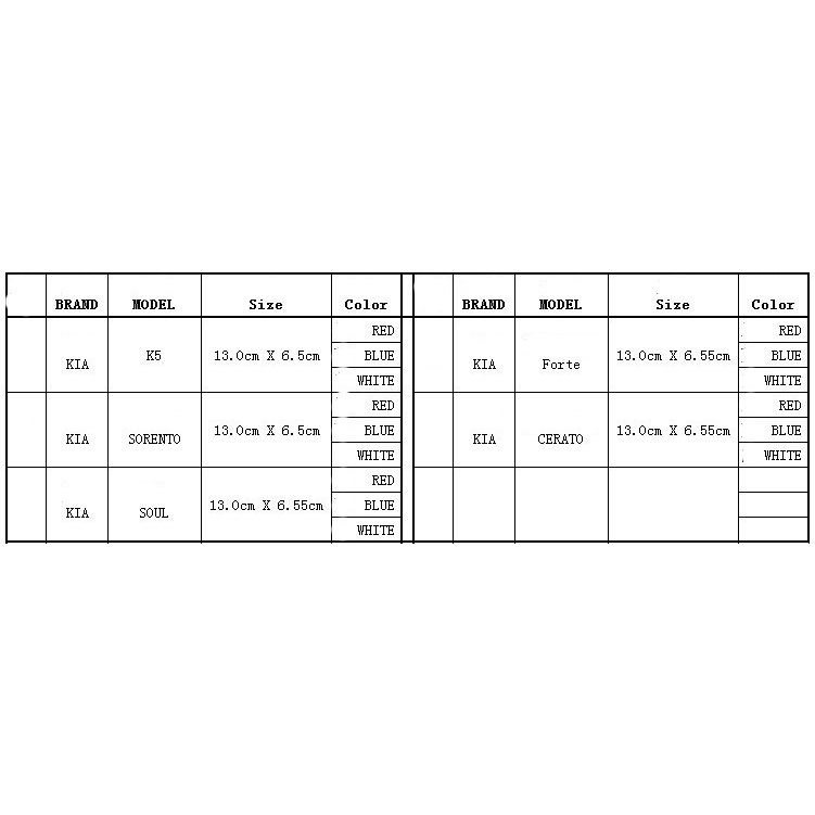 Đuôi Đèn LED Logo 4D Dành Cho Xe Hơi KIA