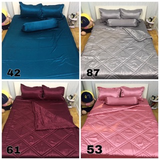 bộ drap phi đủ size kèm mền 2x2m2
