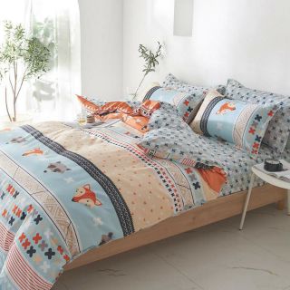 Bộ chăn ga poly nhập khẩu con cáo