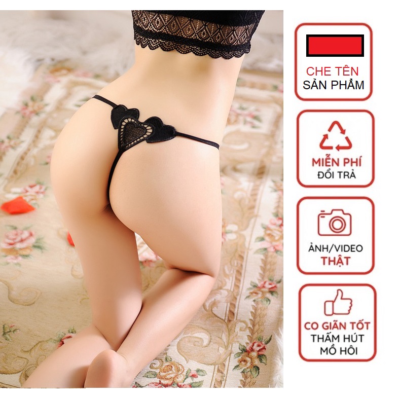 Quần lót lọt khe nữ chất ren sexy gởi cảm hở táo bạo c14
