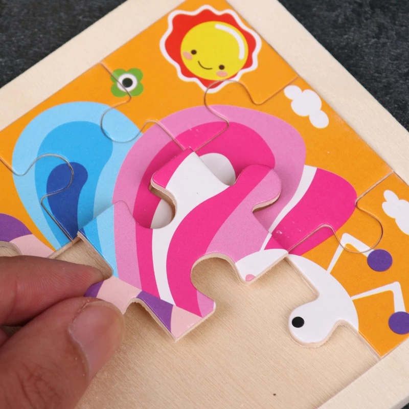 1 Bộ Đồ Chơi Xếp Hình 3D Mini Kích Thước Nhỏ/Động Vật Hoạt Hình Phát Triển Trí Tuệ Cho Bé