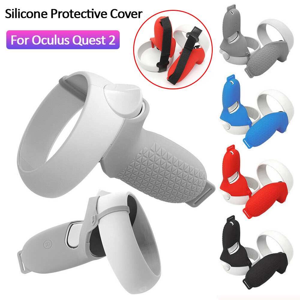 CHINK VR Accessories VR Silicone Cover Controller Protective Sleeve Skin Handle Grip Covers For Oculus Quest 2