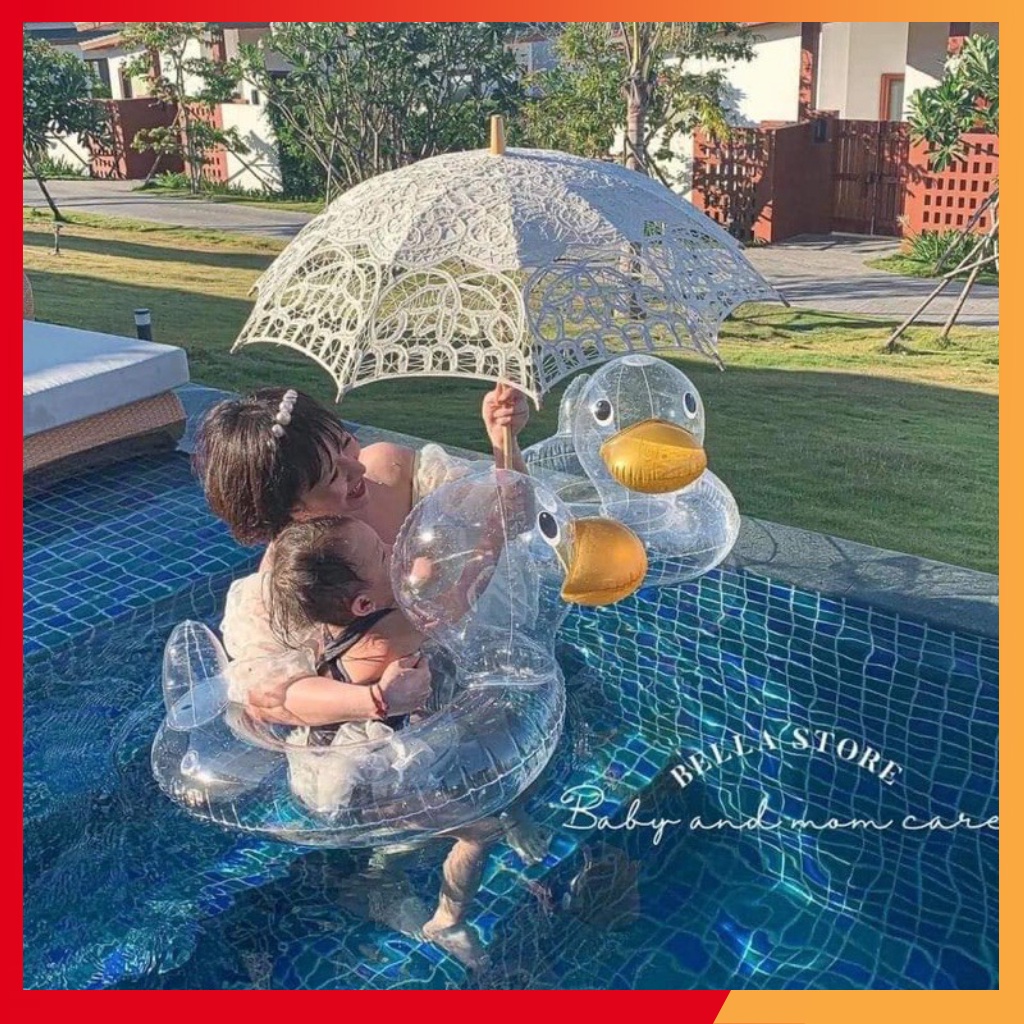 Phao Bơi Vịt Trong Suốt Phong Cách Hàn Quốc Cho Bé Yêu Hót Hít 2021