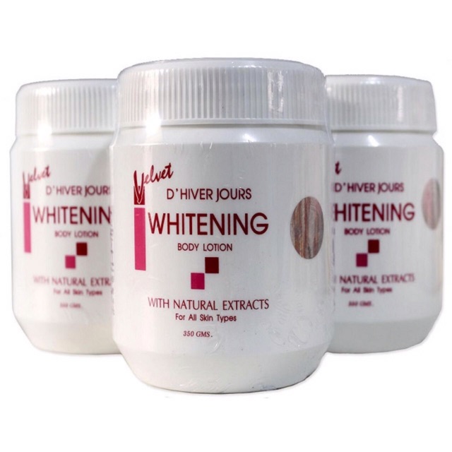 KEM DƯỠNG THỂ VELVET D' HIVER JOURS WHITENING TRẮNG DA THÁI LAN