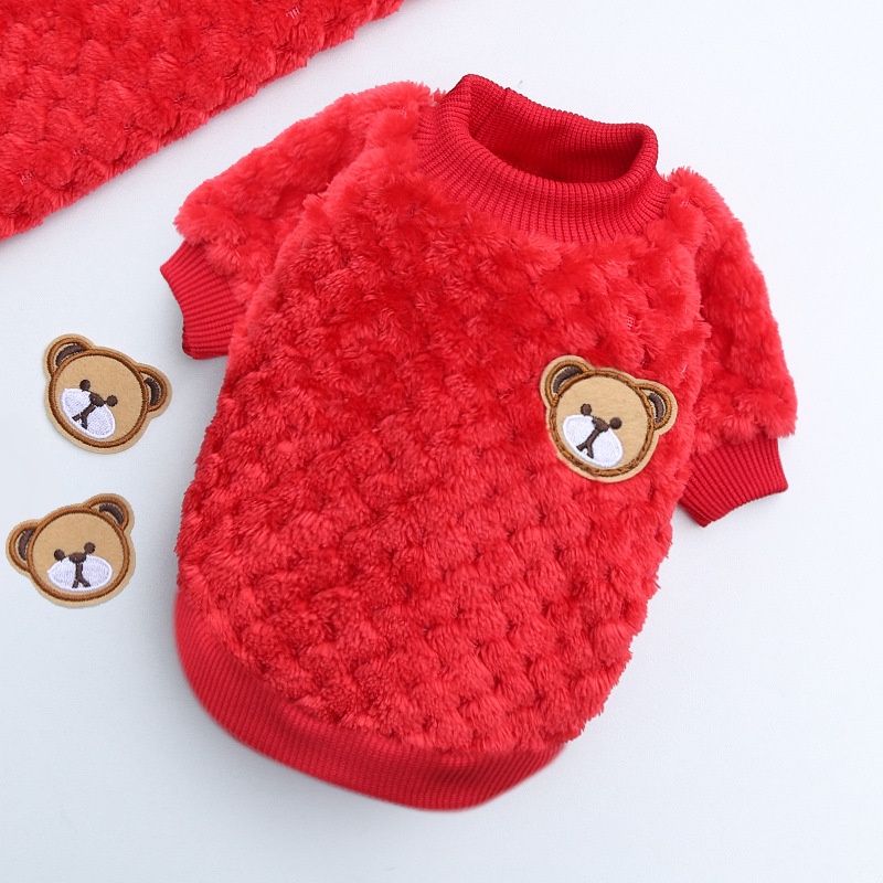 Big and small dog clothes, cat pet clothes, new sweater for autumn and winter, Fadou biped clothes
