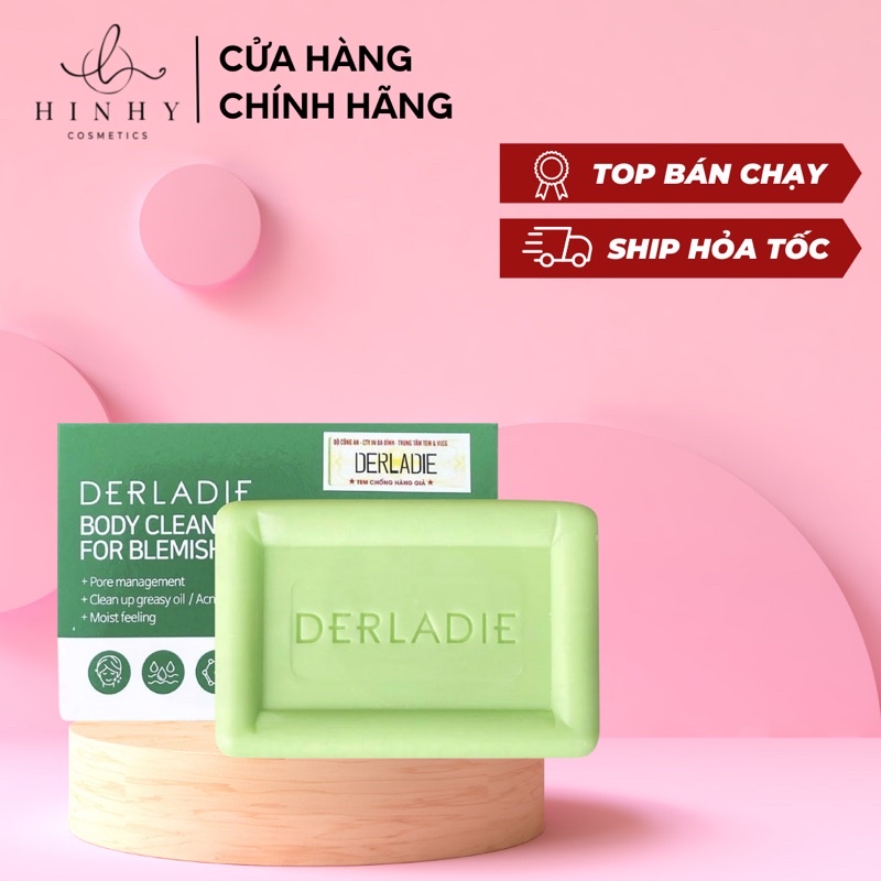 Xà Phòng Derladie - Xà Bông Mụn Lưng Cơ Thể Derladie Body Cleansing Bar For Blemish Skin