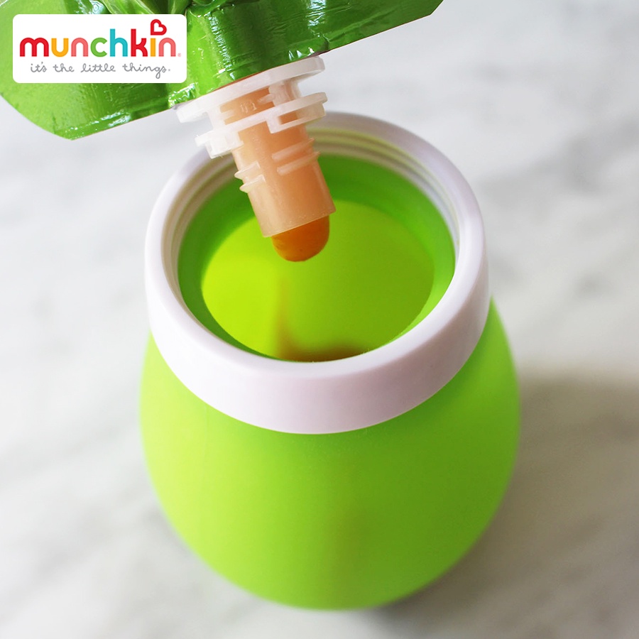 Bình Thìa Ăn Dặm Munchkin Bằng Silicone Siêu Mềm