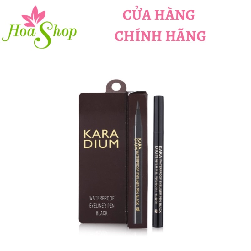 Bút Dạ Kẻ Mắt Karadium Waterproof Eyeliner Pen Black