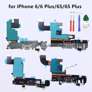 Đế sạc mới cho iphone 6 plus 6s plus usb sạc cổng sạc cắm flex với tai nghe jack mic