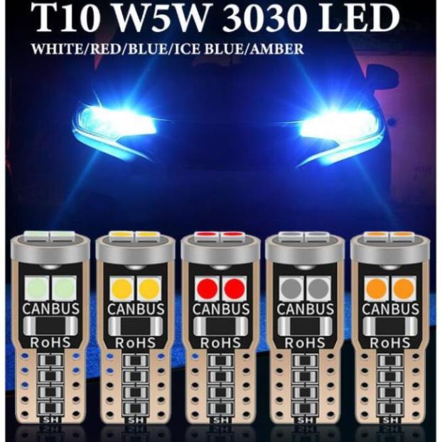 Đèn LED Chân T10 chíp 3030 - 5w lắp ô tô xe máy
