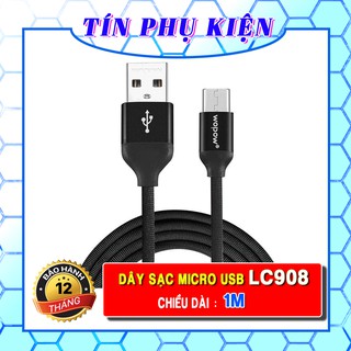 Cáp sạc dây dù micro wopow lc908 | chiều dài 1m