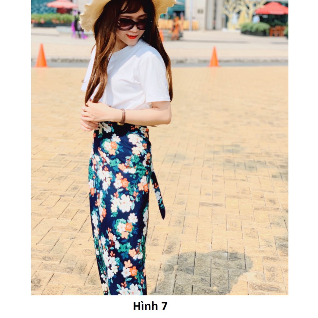 [Hàng có sẵn] Chân Váy Đi Biển Dáng Dài Vintage Mặc Được Nhiều Kiểu, Váy Quấn Buộc Dây | BigBuy360 - bigbuy360.vn