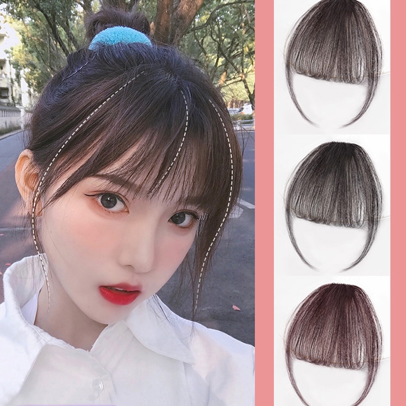 Tóc mái giả mini màu mờ xinh xắn dành cho nữ