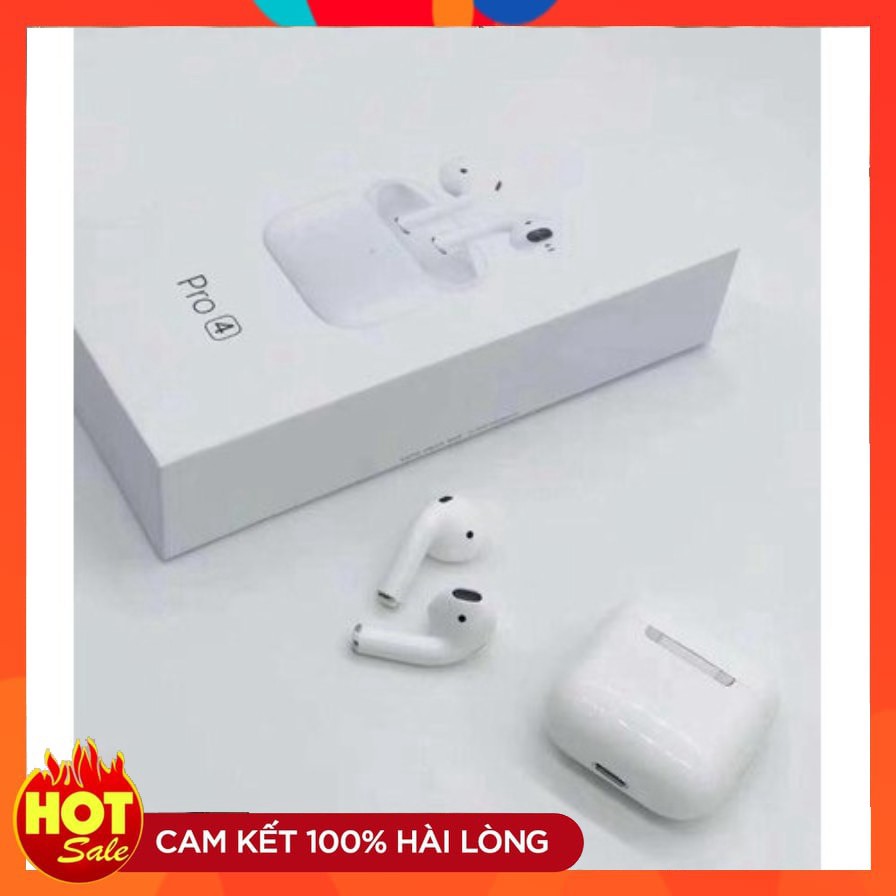 [Bán Giá Gốc] Tai Nghe Bluetooth Airpod Pro 4 Bản Quốc Tế Cao Cấp Định Vị Đổi Tên Tai Nghe Không Dây Dùng Cho IOS - Andr