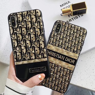 Ốp Điện Thoại Mềm In logo Dior Mạ Điện Chống Sốc Chống Nổ Cho iPhone 11 8 7 6 6S Plus X XS Max xr