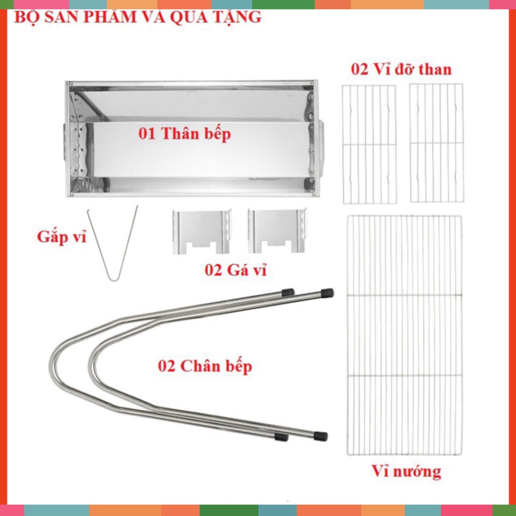 Lò nướng than thay đổi chiều cao vỉ TopV VCL, bếp nướng than hoa ngoài trời, than không khói, nướng thịt