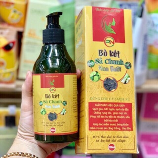Sale 09/09 Gội THẢO DƯỢC DẦU GỘI BỒ KẾT SẢ CHANH HOA BƯỞI 300ml