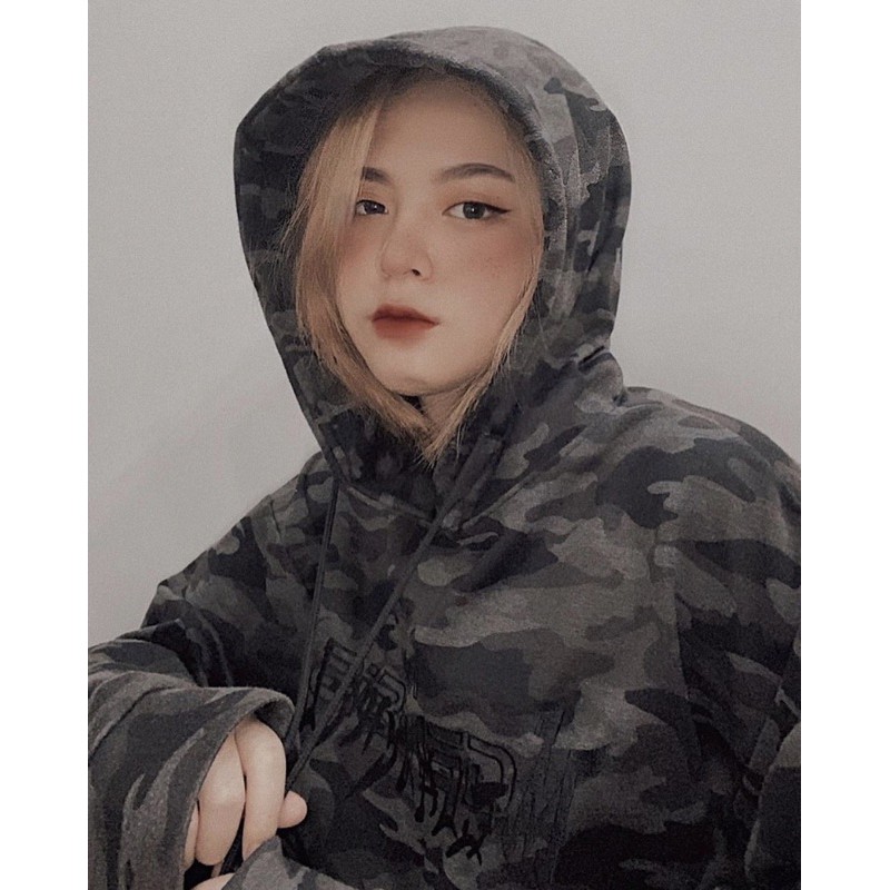 Áo hoodie rằn ri xám đen | BigBuy360 - bigbuy360.vn