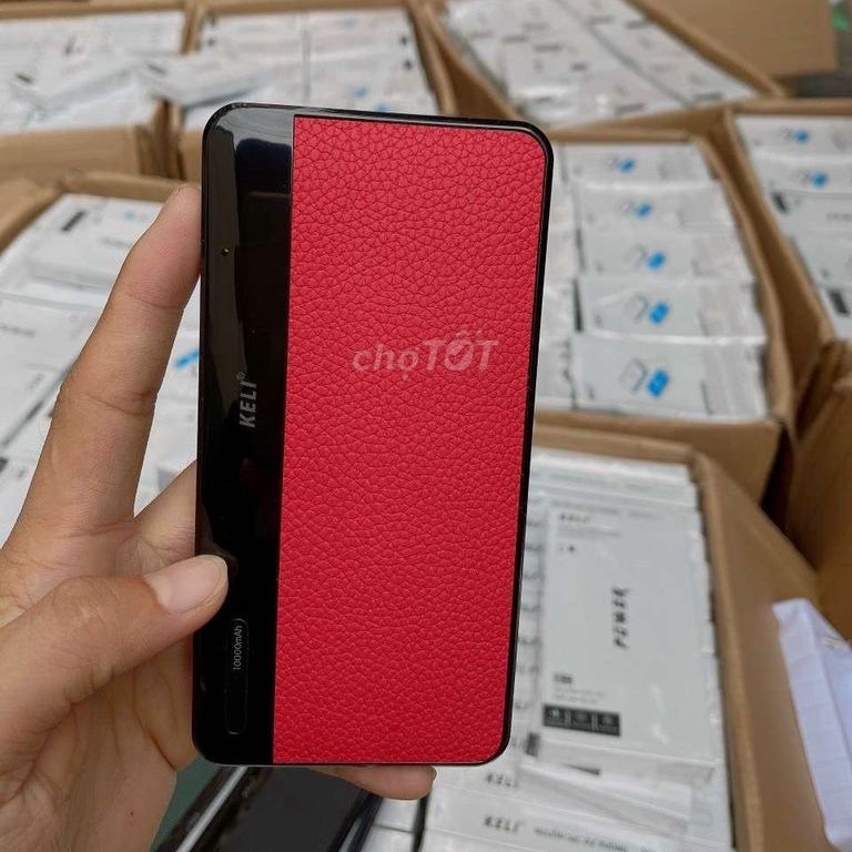 TỐT NHẤT 💥BẢO HÀNH 3 THÁNG💥Sạc dự phòng Keli dung lượng chuẩn 10000mah, sạc nhanh, không nóng, dùng được nhiều dòng máy