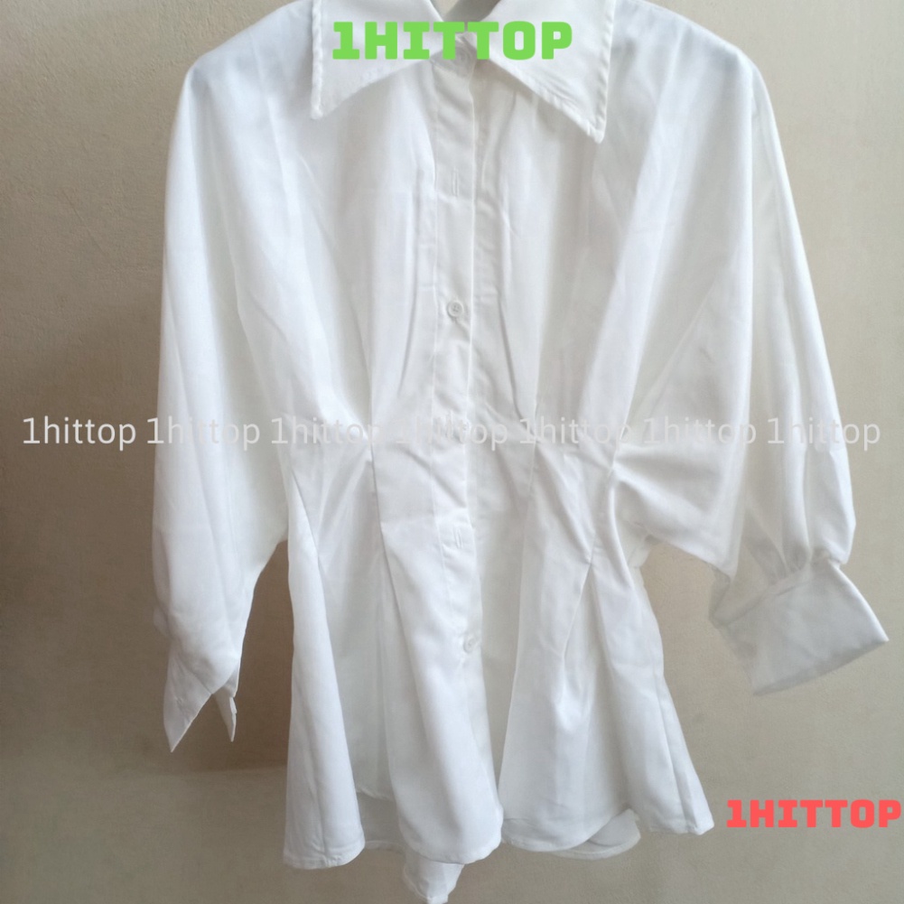 ÁO SƠ MI XIAOZING CHIẾT EO TÔN DÁNG ÁO SƠ MI TRẮNG SANg chảnh kaca 1hittop