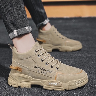 Giày Cao Cổ Nam C1975 Sport 2 Màu Đen Và Nâu Kiểu Dáng Bền Đẹp