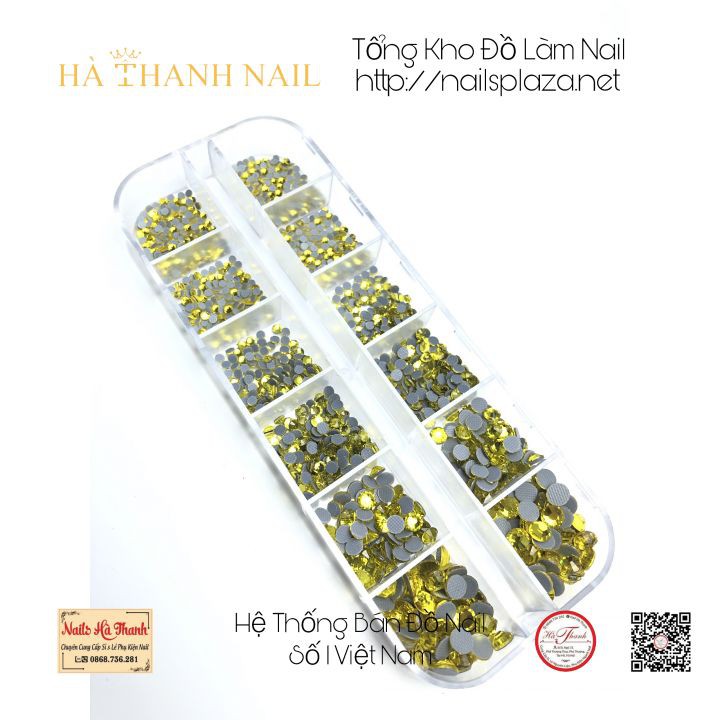 Đá Chân Keo Khay 1440 Viên Mix Size - Từ 1 đến 20