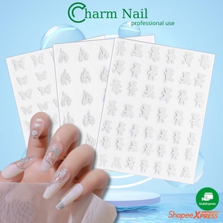 Sticker nail nhũ flash trang trí móng