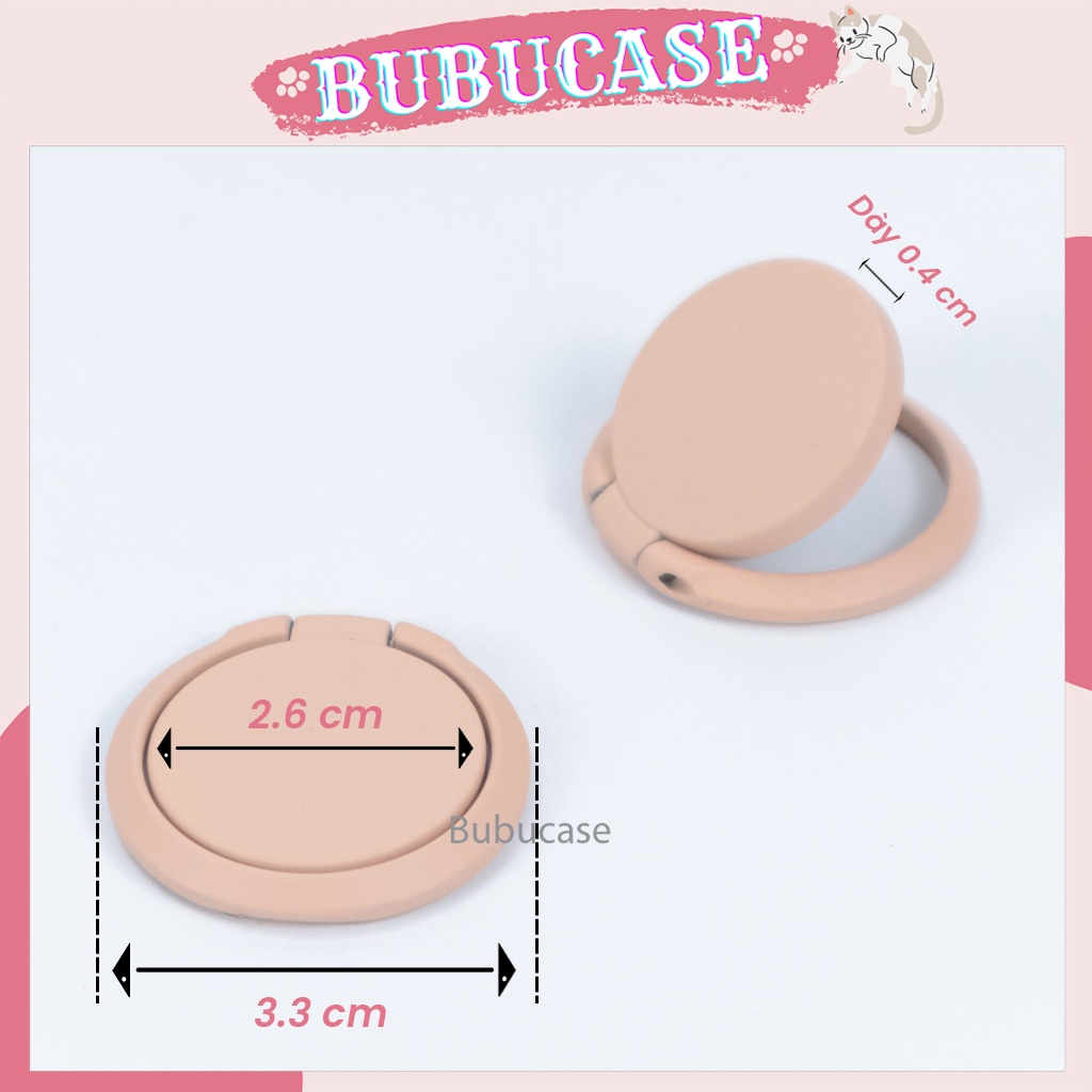 Pop Socket/ Ring Holder/ Giá Đỡ Dán Mặt Lưng Điện Thoại Chất Liệu Kim Loại Cao Cấp Nhiều Màu - Chống Rơi Điện Thoại