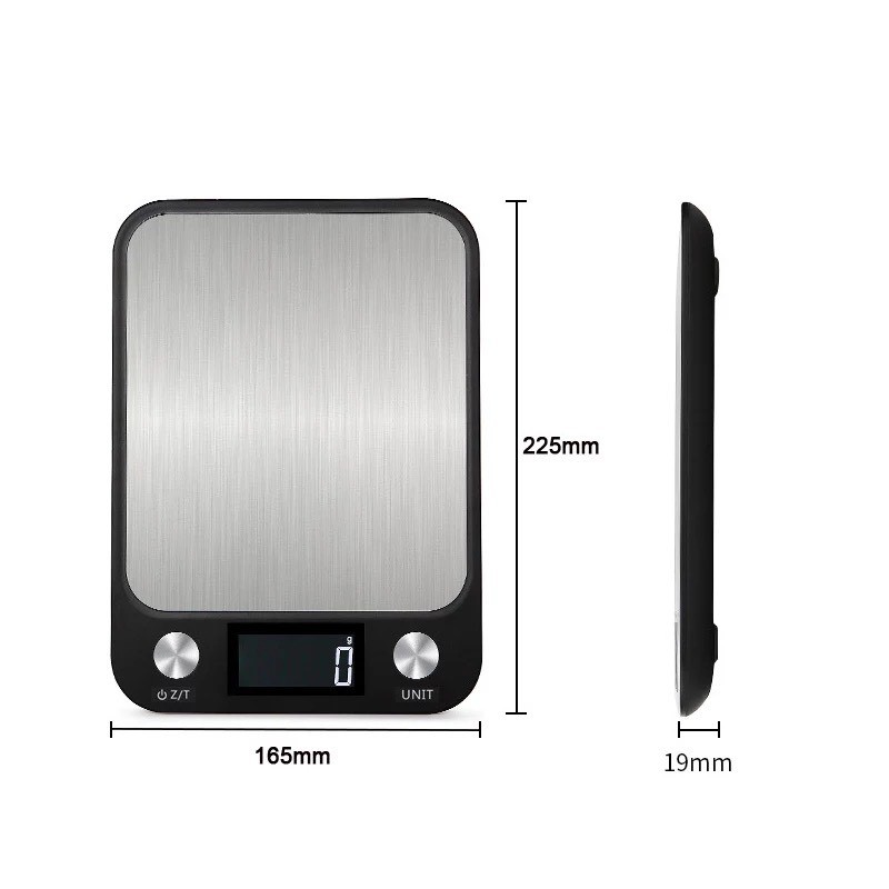 Cân Điện Tử Nhà Bếp 5kg 1g CX Hợp Kim Thép Chính Xác Cao Phím Cảm Ứng Tela Shop