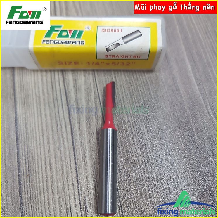 Mũi phay gỗ thẳng nền Fangda, cốt 6.35mm-12.7mm