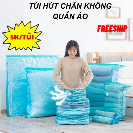 Túi Hút Chân Không Đựng Quần Áo  Chăn Ga Túi Hút Chân Không Đa Năng Chống Bụi Bẩn Tiết Kiệm Không Gian MODA.H