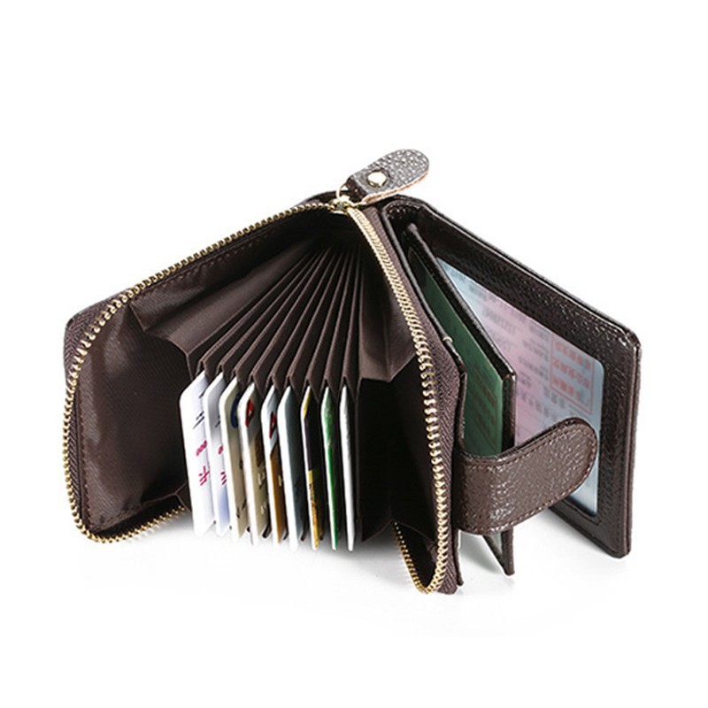 Evertoner Ốp Bọc Hộ Chiếu Có Khóa Kéo Bằng Da Dành Cho Nam Và Nữ